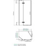 Душевой уголок WASSERKRAFT ALLER BLACK 10H06LBLACK 120x80 см
